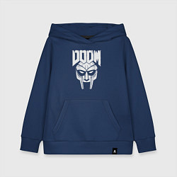Толстовка детская хлопковая Doom mask, цвет: тёмно-синий