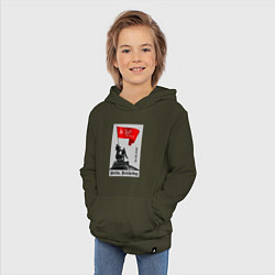 Толстовка детская хлопковая Знамя победы над рейхстагом, цвет: хаки — фото 2