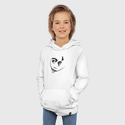 Толстовка детская хлопковая Известный силуэт Сальвадора Дали, цвет: белый — фото 2