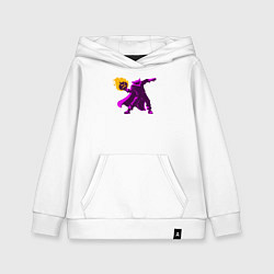 Толстовка детская хлопковая Halloween fire, цвет: белый