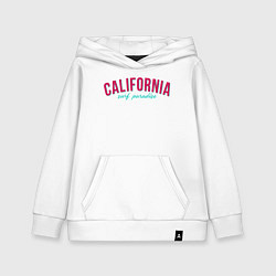 Толстовка детская хлопковая California surf, цвет: белый