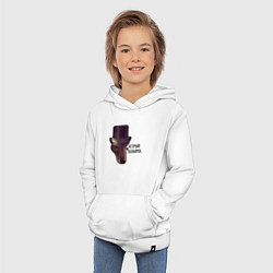 Толстовка детская хлопковая Острый козырек, цвет: белый — фото 2
