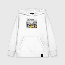 Толстовка детская хлопковая The weeknd Thursday, цвет: белый