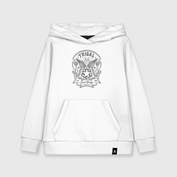 Толстовка детская хлопковая Tribal 35, цвет: белый