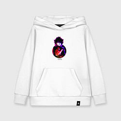 Толстовка детская хлопковая Anime Mob Psycho 100 Shigeo, цвет: белый