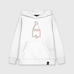 Толстовка детская хлопковая Стиль игра в кальмара, цвет: белый