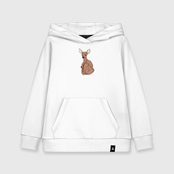 Толстовка детская хлопковая Оленёнок Бемби, цвет: белый