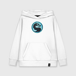 Толстовка детская хлопковая Ice dragon - Mortal Kombat, цвет: белый