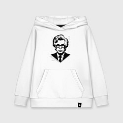 Толстовка детская хлопковая Энди Уорхол в городском стиле, цвет: белый