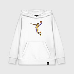 Толстовка детская хлопковая Kobe Bryant dunker, цвет: белый