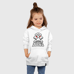 Толстовка детская хлопковая HC Anaheim Ducks, цвет: белый — фото 2