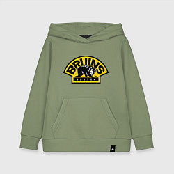 Толстовка детская хлопковая HC Boston Bruins Label, цвет: авокадо