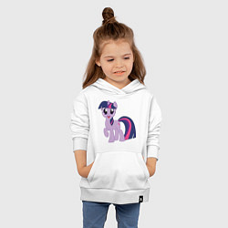 Толстовка детская хлопковая Пони Сумеречная Искорка, цвет: белый — фото 2