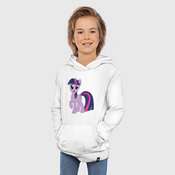 Толстовка детская хлопковая Пони Сумеречная Искорка, цвет: белый — фото 2