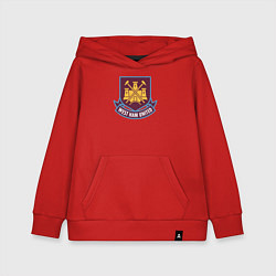 Толстовка детская хлопковая West Ham United FC, цвет: красный
