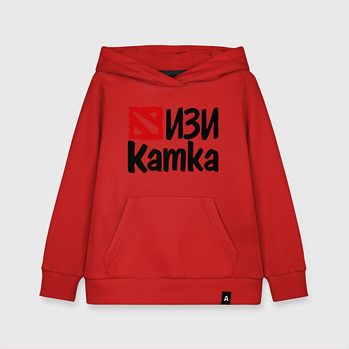 Детская толстовка-худи Изи катка / Красный – фото 1