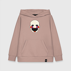 Толстовка детская хлопковая Puppet FNAF Марионетка, цвет: пыльно-розовый