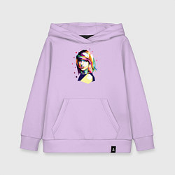 Толстовка детская хлопковая Taylor Swift Art, цвет: лаванда