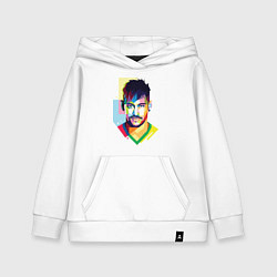 Толстовка детская хлопковая Neymar: fun-art, цвет: белый