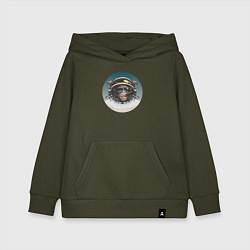 Толстовка детская хлопковая Космонавт 6.6, цвет: хаки