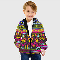 Куртка с капюшоном детская Мексика, цвет: 3D-черный — фото 2