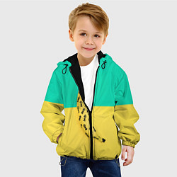 Куртка с капюшоном детская Банан 5, цвет: 3D-черный — фото 2