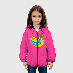 Куртка с капюшоном детская Банан 2, цвет: 3D-черный — фото 2