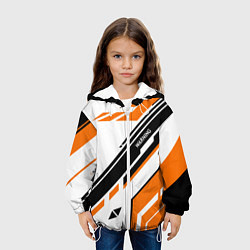 Куртка с капюшоном детская CS:GO Asiimov P90 Style, цвет: 3D-белый — фото 2