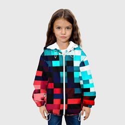 Куртка с капюшоном детская Pixel Color, цвет: 3D-белый — фото 2