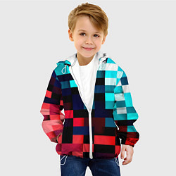 Куртка с капюшоном детская Pixel Color, цвет: 3D-белый — фото 2