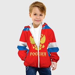 Куртка с капюшоном детская Сборная РФ: #8 OVECHKIN, цвет: 3D-белый — фото 2
