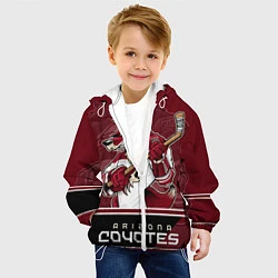 Куртка с капюшоном детская Arizona Coyotes, цвет: 3D-белый — фото 2