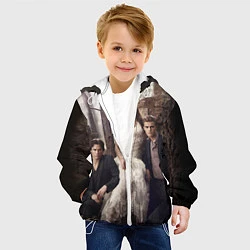 Куртка с капюшоном детская Vampire Queen, цвет: 3D-белый — фото 2