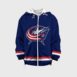 Куртка с капюшоном детская Columbus Blue Jackets, цвет: 3D-белый