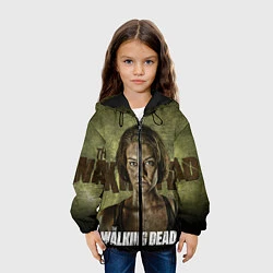 Куртка с капюшоном детская Ходячие мертвецы: Мэгги Грин, цвет: 3D-черный — фото 2