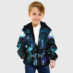 Куртка с капюшоном детская Hatsune Miku, цвет: 3D-черный — фото 2