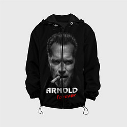 Куртка с капюшоном детская Arnold forever, цвет: 3D-черный