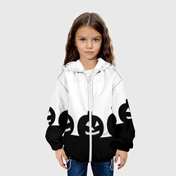 Куртка с капюшоном детская Хэллоуин, цвет: 3D-белый — фото 2