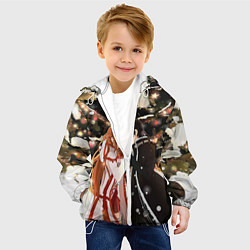 Куртка с капюшоном детская Мастера меча, цвет: 3D-белый — фото 2