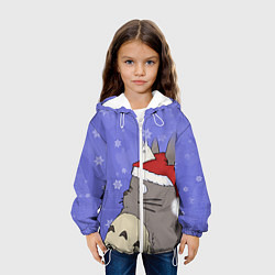 Куртка с капюшоном детская Тоторо и снег, цвет: 3D-белый — фото 2