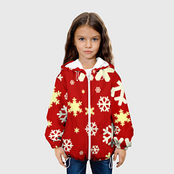 Куртка с капюшоном детская Snow, цвет: 3D-белый — фото 2