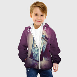 Куртка с капюшоном детская Перемещение во времени, цвет: 3D-белый — фото 2