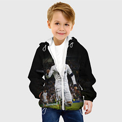 Куртка с капюшоном детская Роналдо, цвет: 3D-белый — фото 2