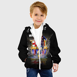 Куртка с капюшоном детская Messi FCB, цвет: 3D-белый — фото 2