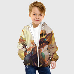 Куртка с капюшоном детская Sun, цвет: 3D-белый — фото 2