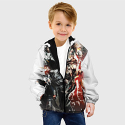 Куртка с капюшоном детская Metal gear solid 5, цвет: 3D-черный — фото 2