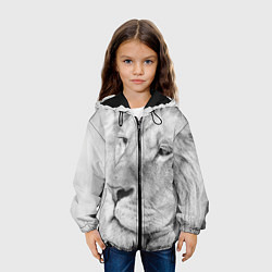 Куртка с капюшоном детская Мудрый лев, цвет: 3D-черный — фото 2