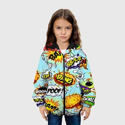 Куртка с капюшоном детская Pop Art, цвет: 3D-черный — фото 2