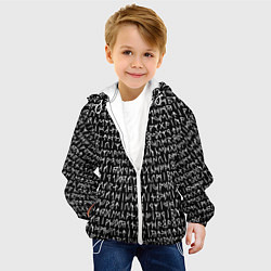 Куртка с капюшоном детская Руны, цвет: 3D-белый — фото 2