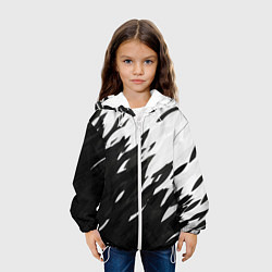 Куртка с капюшоном детская Black & white, цвет: 3D-белый — фото 2